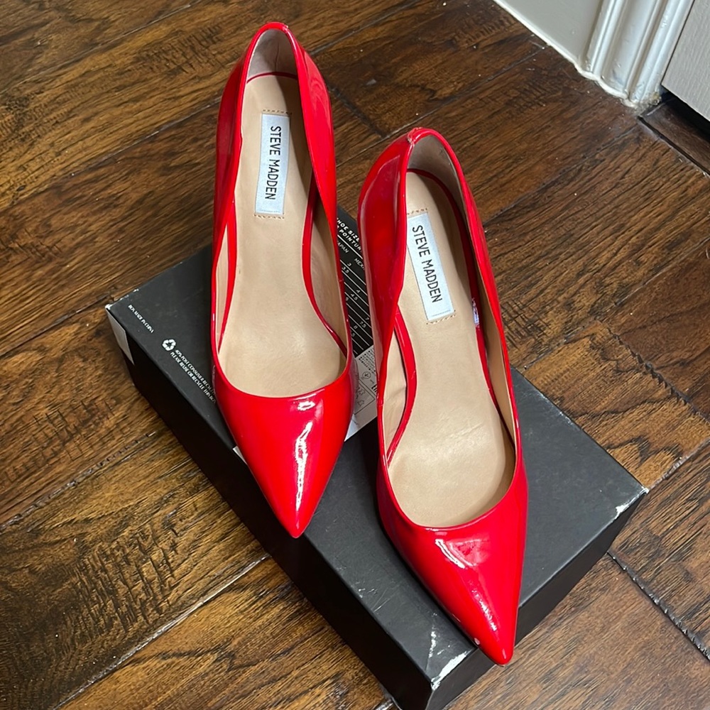 Red Steve Madden heels
